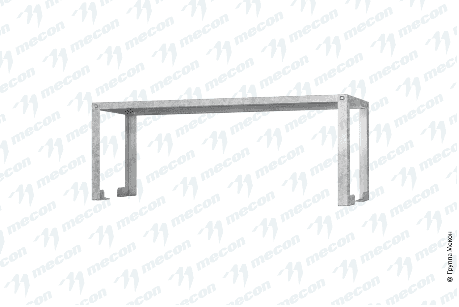 Полка-надстройка настольная ПННб - 1000*300*400 "Base", цинк, 1 уровень