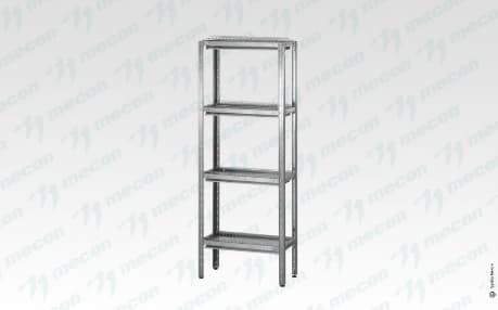Стеллаж для сушки посуды ССПн - 1000*300*1600 "Norma Inox" (сетки "стаканы" - 2 шт.; сетки "тарелки" - 2 шт.; без под.)