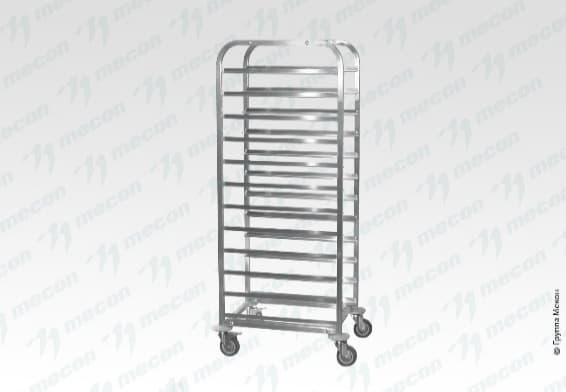 Тележка-шпилька ТШПп - 420*620*1800 "Profi Inox", 12 уровней подносов 300-360*600