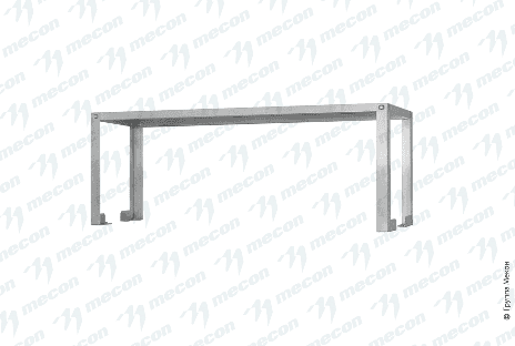 Полка-надстройка настольная ПННн - 800*300*800 "Norma Inox", нерж., 2 уровня