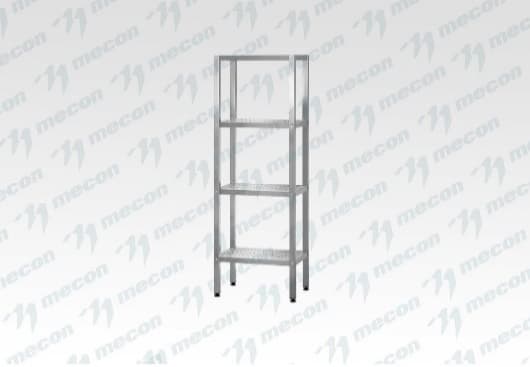 Стеллаж полочный СПЛп - 1000*400*1600 "Profi Inox" (полка перфорация 4 шт.)