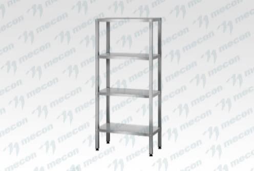 Стеллаж полочный СПЛп - 1000*400*2000 "Profi Inox" (полка сплошная 4 шт.)