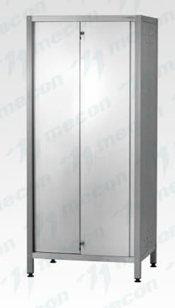 Шкаф кухонный ШЗКп - 600*500*1800 "Profi Inox", дверь распашная, полки сплошн. 2 шт., без к-та замков