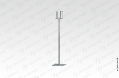 Стойка для пакетов СДПр - 300*300*1300 "Retail", полимер