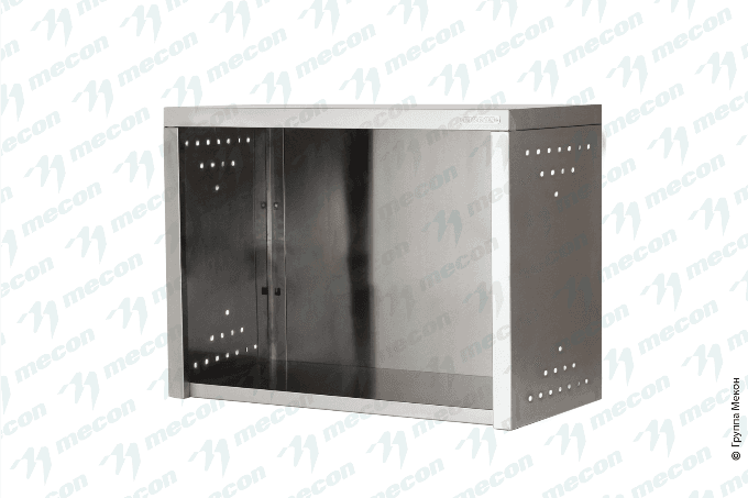 Полка навесная закрытая ПНЗн - 1000*400*600 "Norma Inox", нерж. сталь