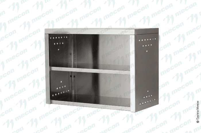 Полка навесная закрытая ПНЗн - 1000*400*600 "Norma Inox", полка перфорация