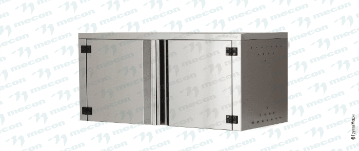 Полка навесная закрытая ПНЗн - 1000*400*600 "Norma Inox", двери распашные