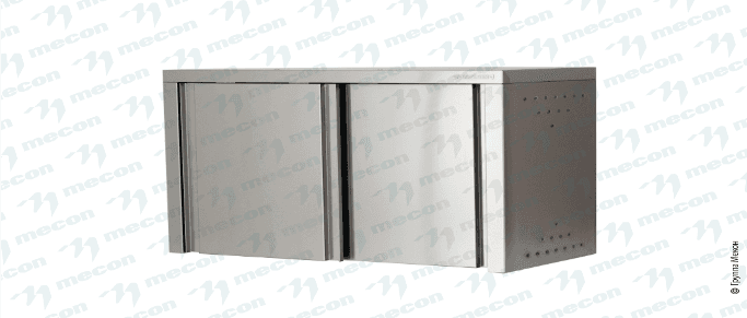 Полка навесная закрытая ПНЗн - 1000*400*600 "Norma Inox", двери-купе